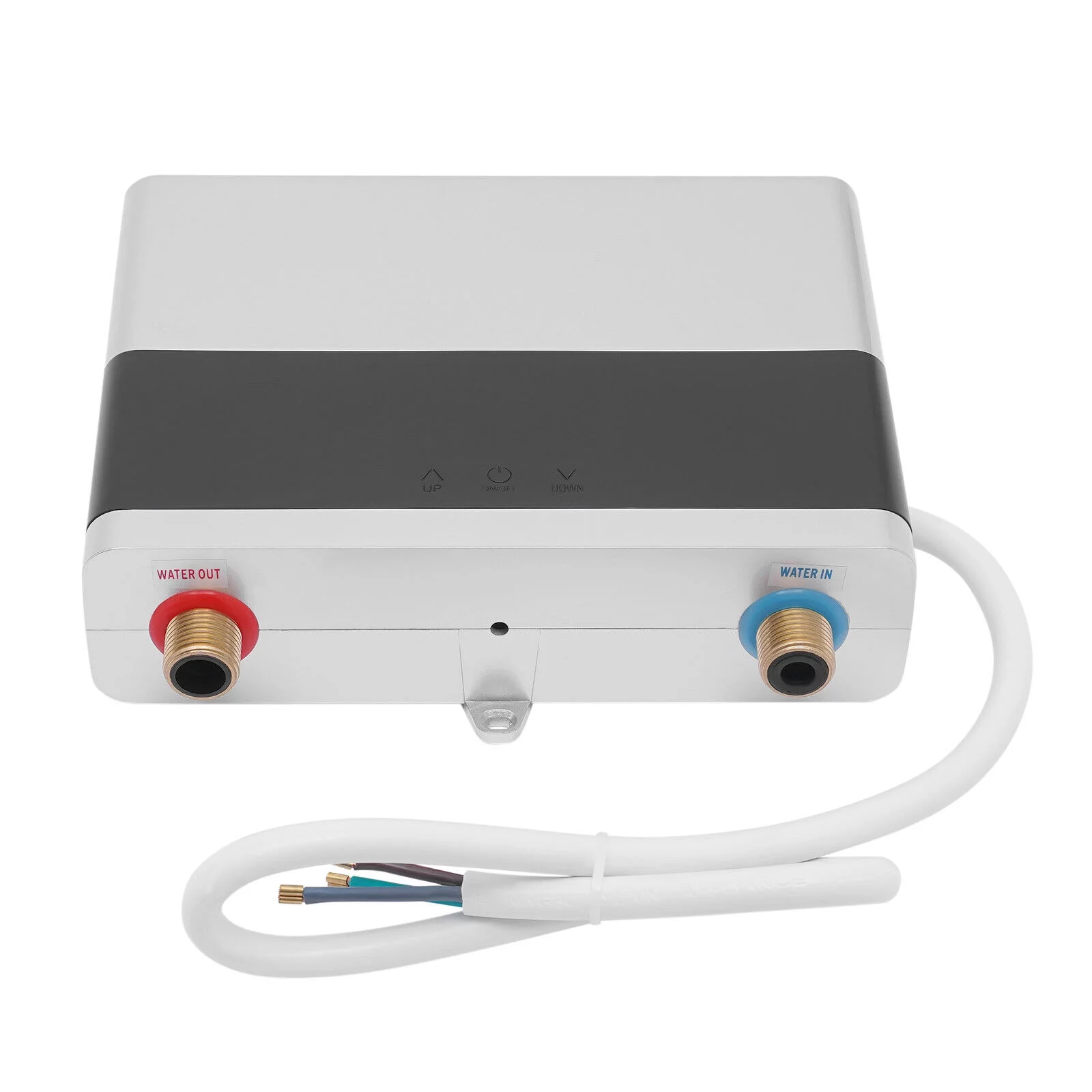 Electric Tankless Water Heater 110V Constant Temperature Instant Hot Water Heater 4000W Silver/White