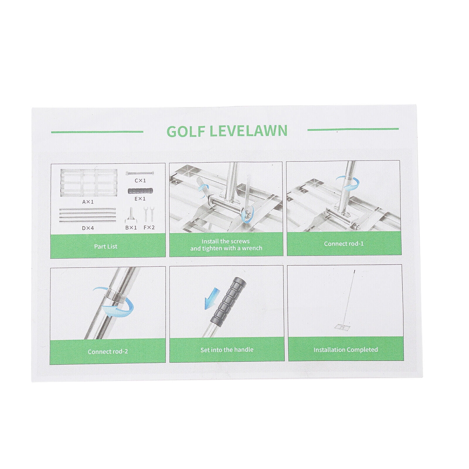 Leveling Lawn Rake Soil Rake Leveling Lawn Assistant Grass Golf Field Level Lawn Level Tool Silve