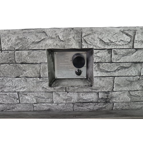 Buumin Rectangle Fireplace Home Furniture [CM-0020](Stone Finish, Size :- 16'' H x 42'' W x 20'' D)