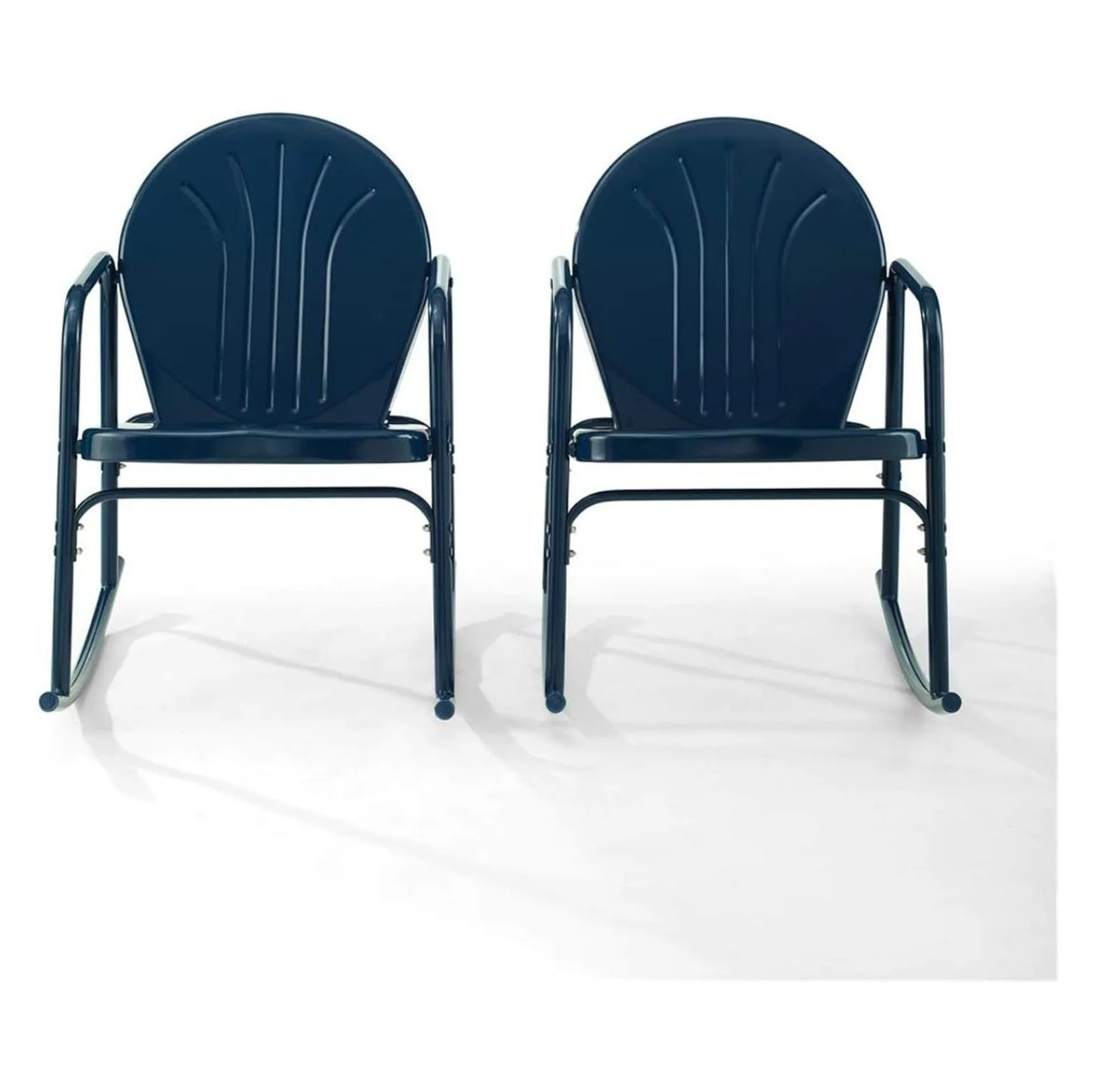 Metal Outdoor Rocking Chairs, Navy Gloss