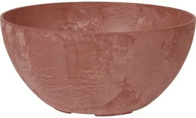 ArtStone Napa Water-Minder Planter, Plastic, Bowl, Rust, 10 in. - Quantity 5