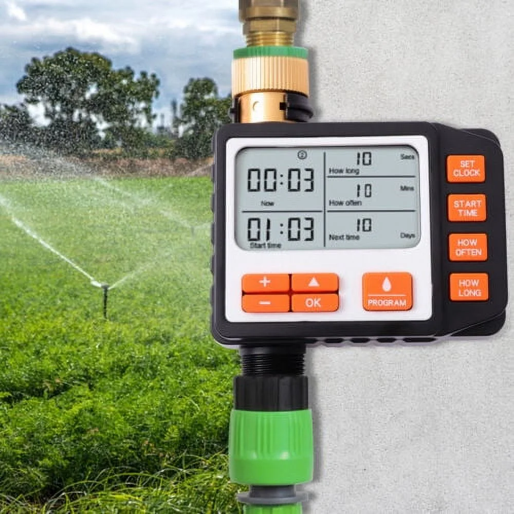 Auto Sprinkler Timer Water Hose Garden Irrigation Timer with 3 Programmable