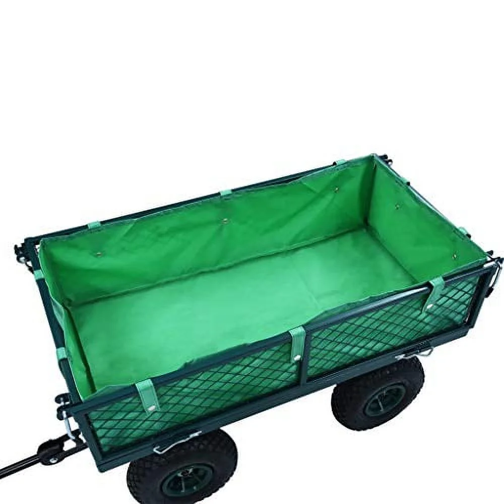 Garden Cart（ NO Wagon）, Outdoor Lawn Wagon with Removable Sides Liner for Garden Green Fabric (33.9x18.1x 8.7inches/2.8x1.5x0.73ft)
