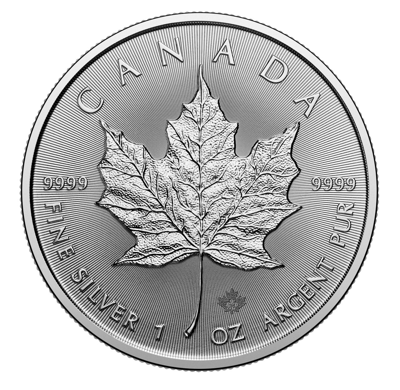 2024 1 oz Canadian Silver Maple Leaf Coin King Charles III BU