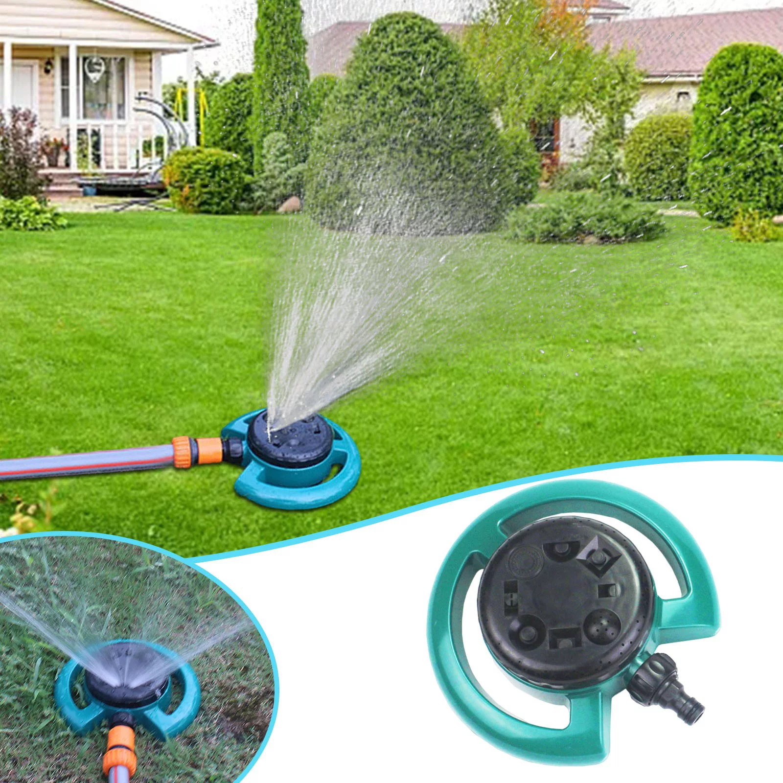 Sprinkler Rotating Sprinkler Large Area Coverage Water Sprinklers For And Gardens Garden Hose Meter Line Timer Pet Sprinkler Pad Sprinklers for Small Areas Hose Sprinkler Head Automatic Sprinkler