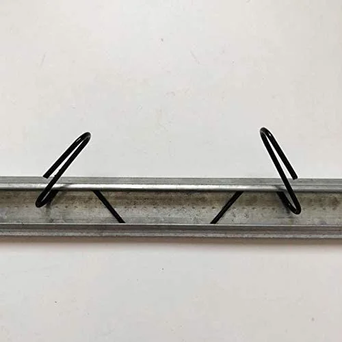 Greenhouse batten tape spring lock channel hook, greenhouse spring lock wire channel hook, made of galvanized steel, 20 pieces per package