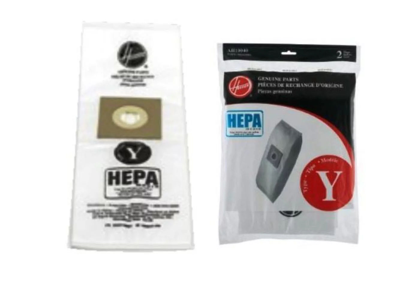 Replacement Part For Hoover 2 HEPA Pleated Vacuum Bags-Type Y, WT & T2 SERIES, AH10040, Qty-1PK
