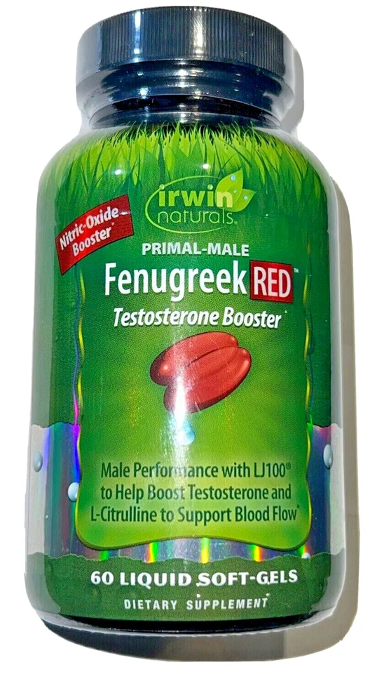 Fenugreek Red Primal Male Support Diet Supplement - 60 Softgels