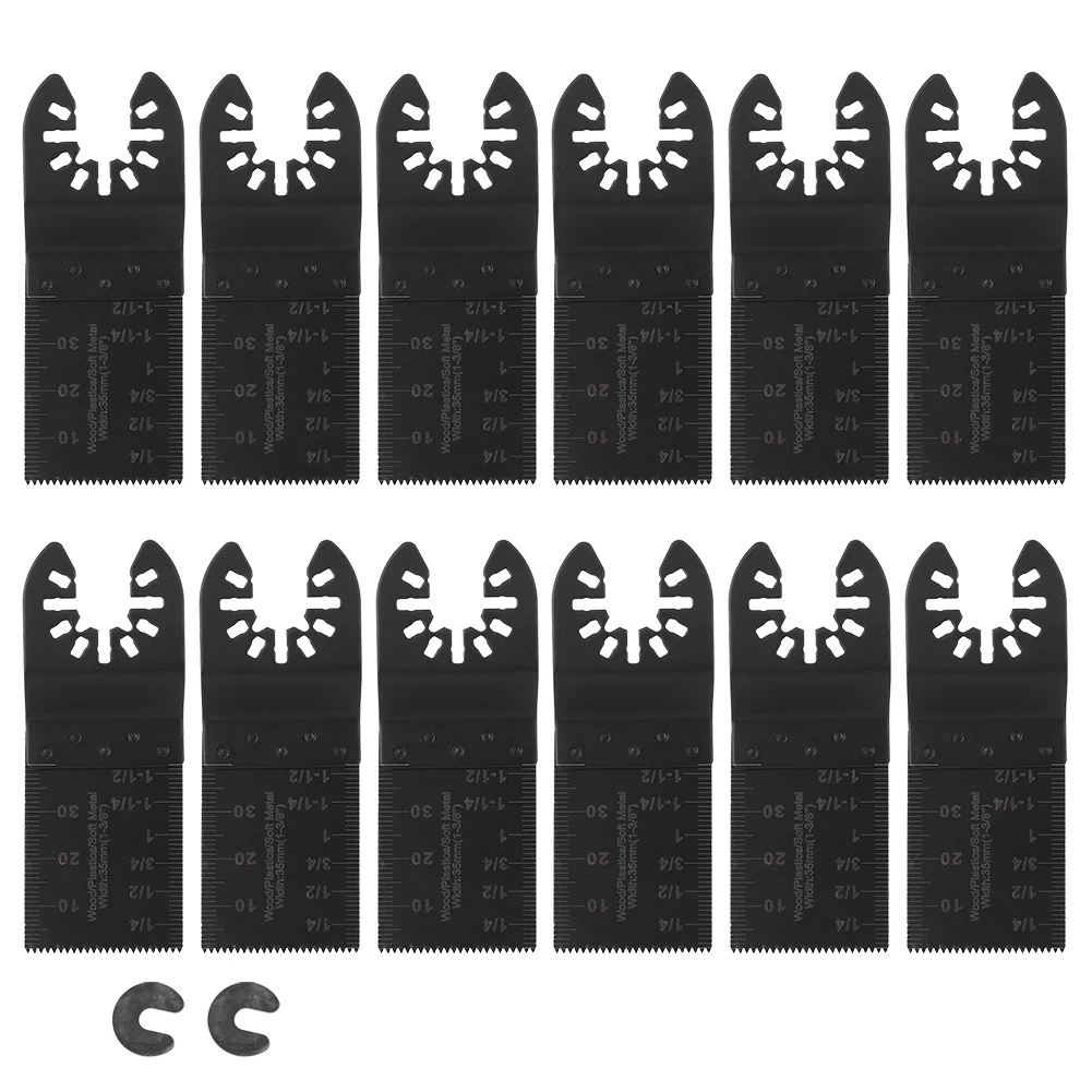 Oscillating Saw Blades - 14pcs Multitool Blades Quick Release Saw Blades Wood Metal Oscillating Saw Blades Accessories Kit for Cutting Sanding Grinding Cutting Wood Pvc Pipe Copper