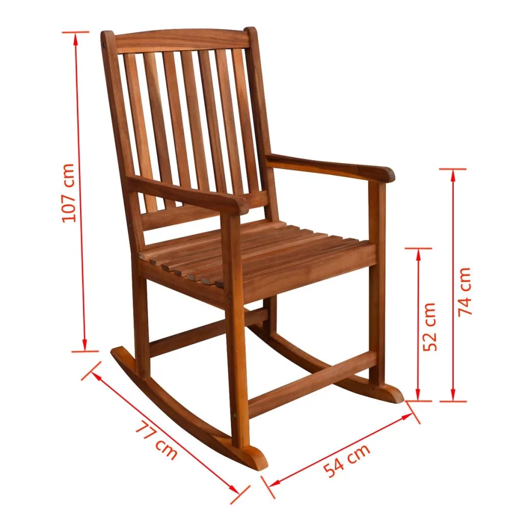 Rocking Chair Acacia Wood