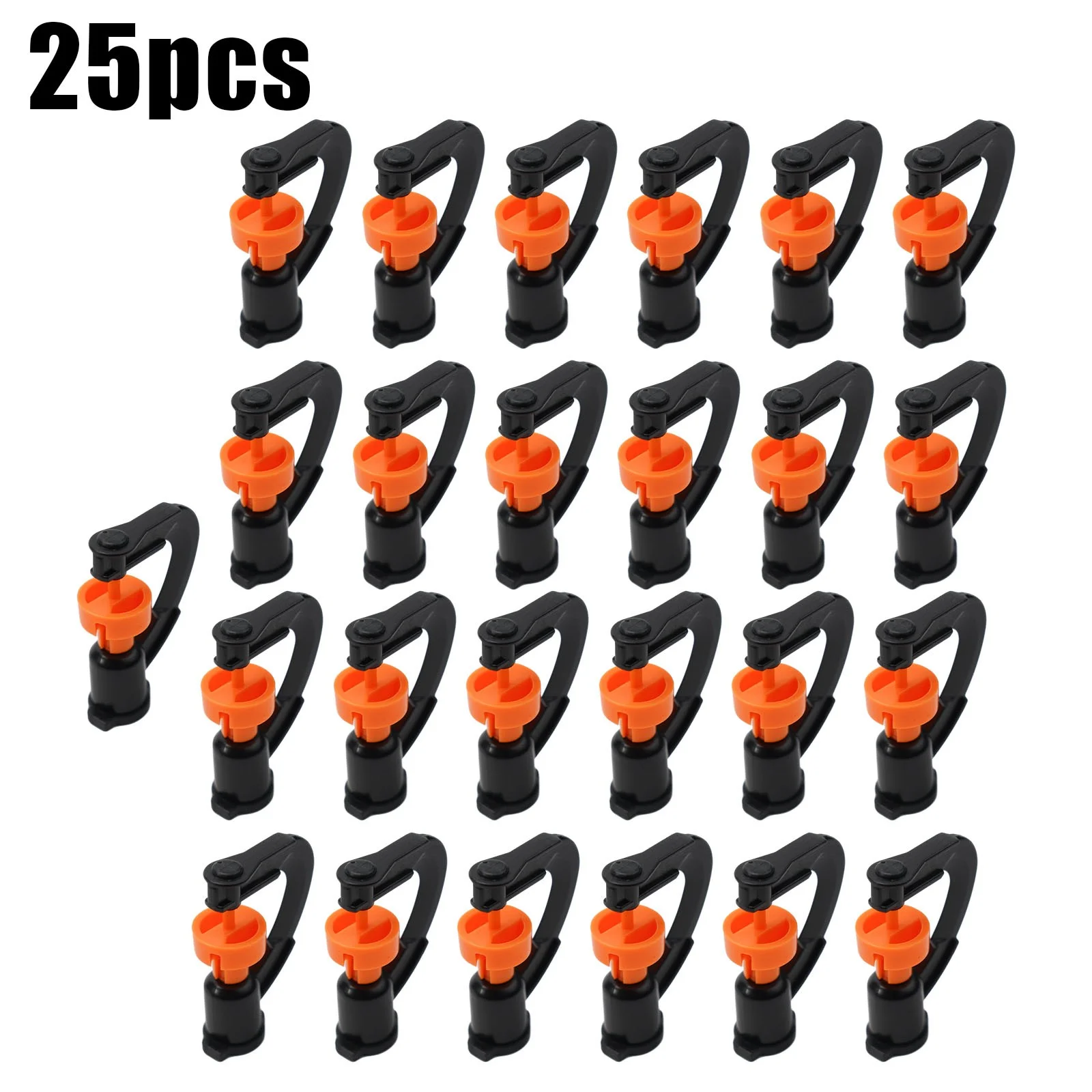 25 Pcs 360°G Type Nozzle Sprinklers Head Rotating Atomizing Irrigation Spray Head