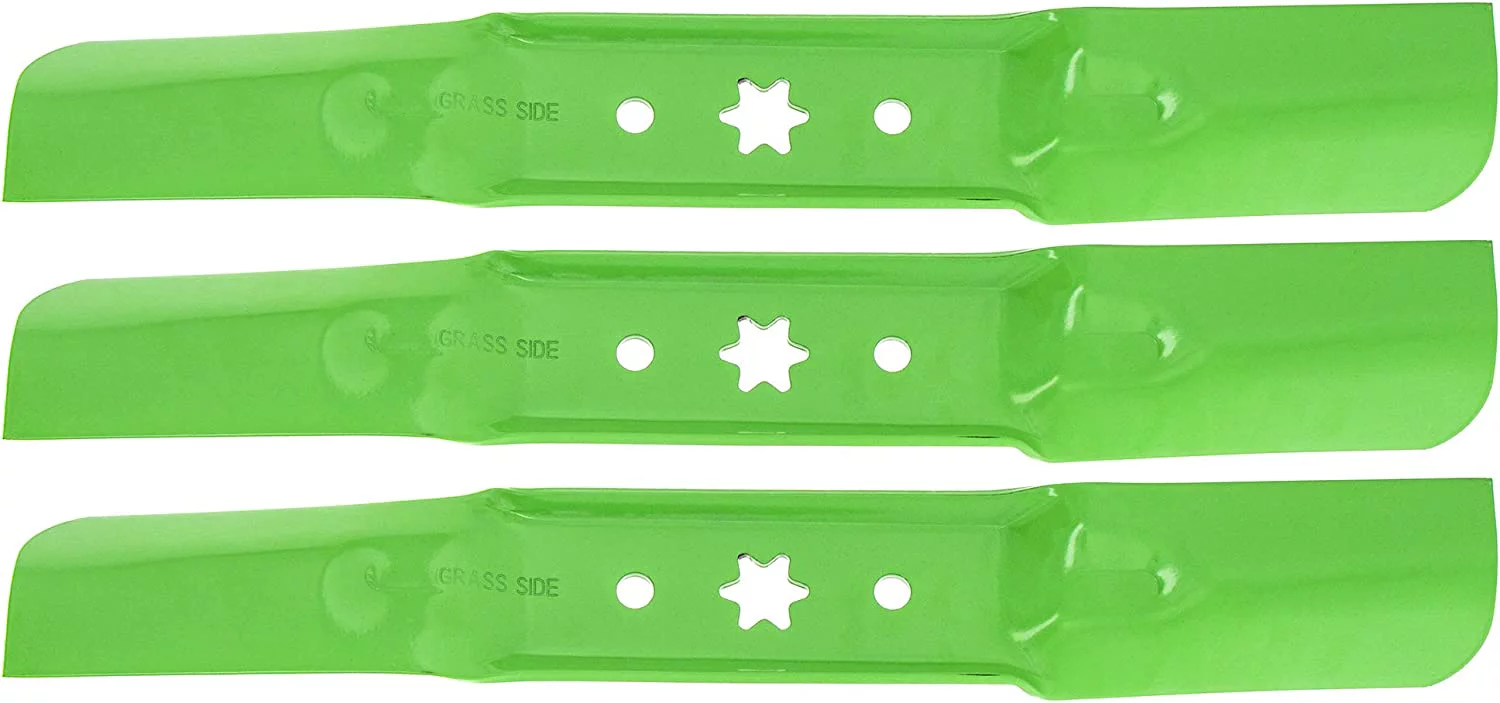8TEN LawnRAZOR Mower Blade for MTD Cub Cadet 942-05052A RZT S50 XT1 GT50 LT50 XT2 Troy Bilt (Medium Lift) 3 Pack
