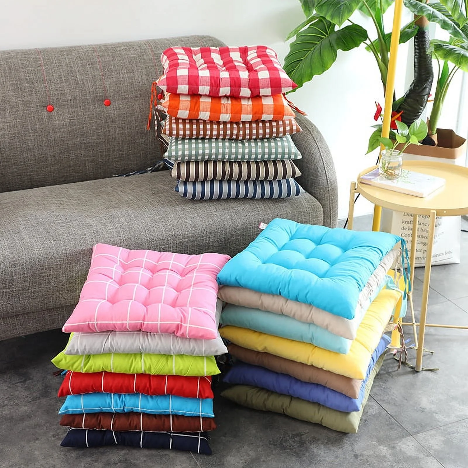 Namzi Seat Cushion Garden Patio Home Kitchen Office Thicken Comfy Seat Cushion, grey 16