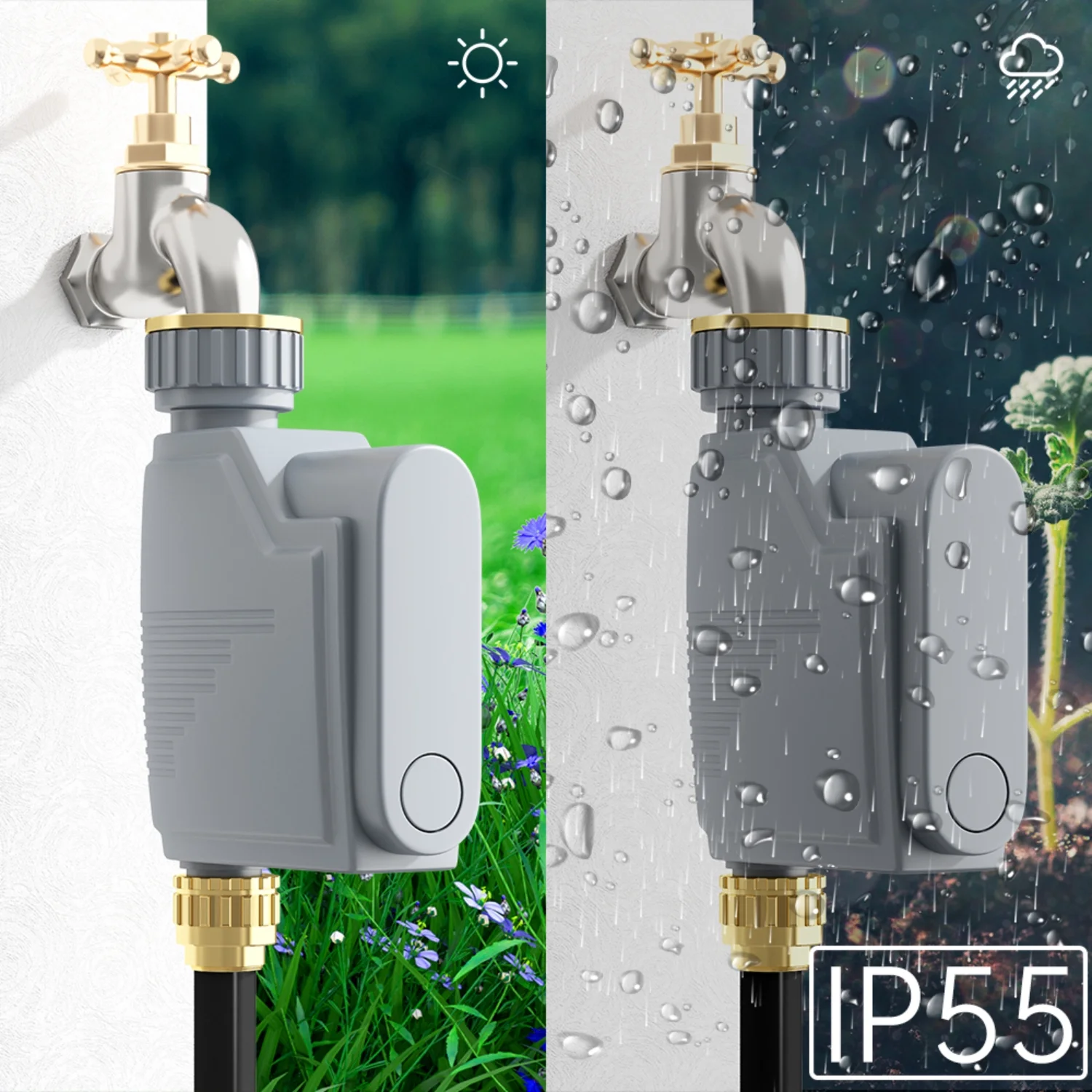 ZIGBEE Garden Watering Timer  Smart Life Sprinkler Drip Irrigation System Built-in Water Flow Recorder Water Controller