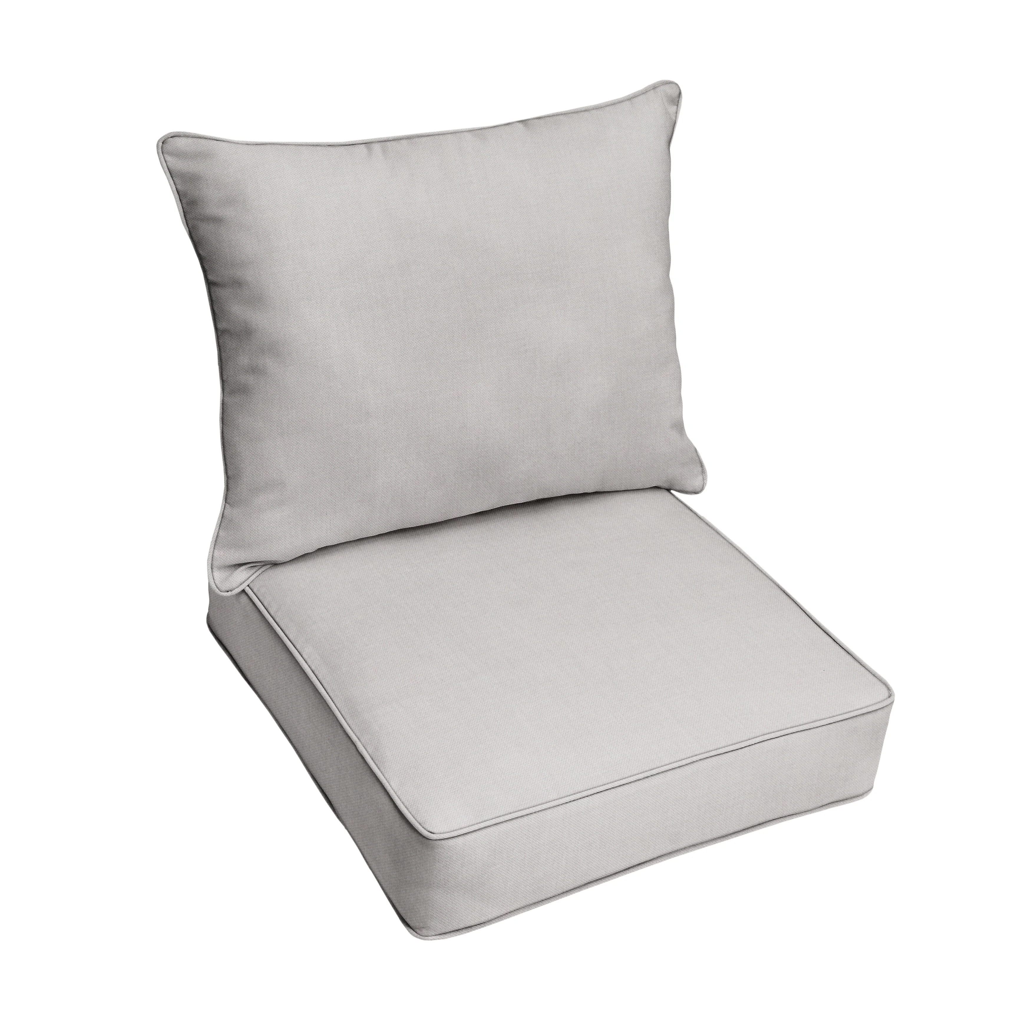 Havenside Home Stone Deep Seating Corded Chair Pillow and Cushion Set by