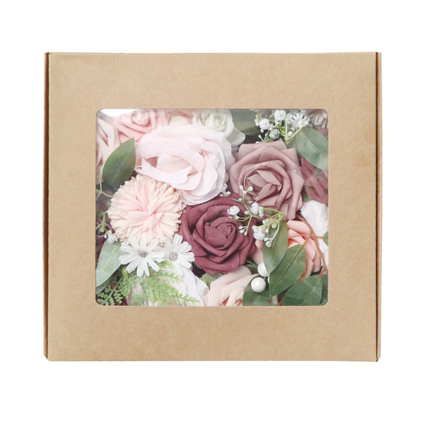 FHKOEGHS Peonies Flowers Valentine's Day DIY Soap Flower Gift Rose Box Bouquet Wedding Home Festival Gift