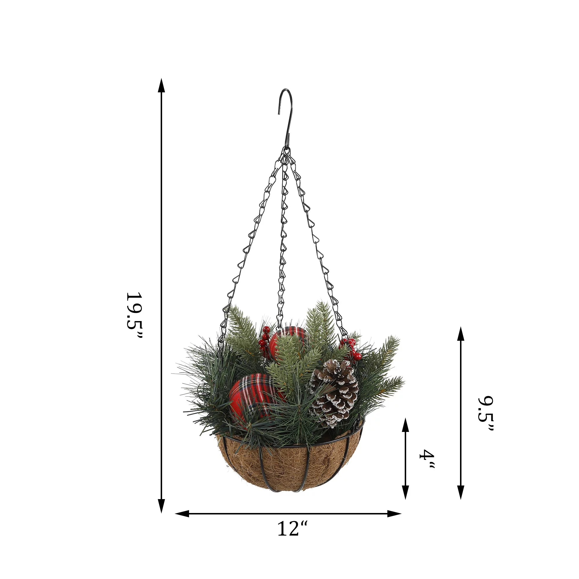 Flora Bunda CH1800E 13' XMAS Hanging Basket