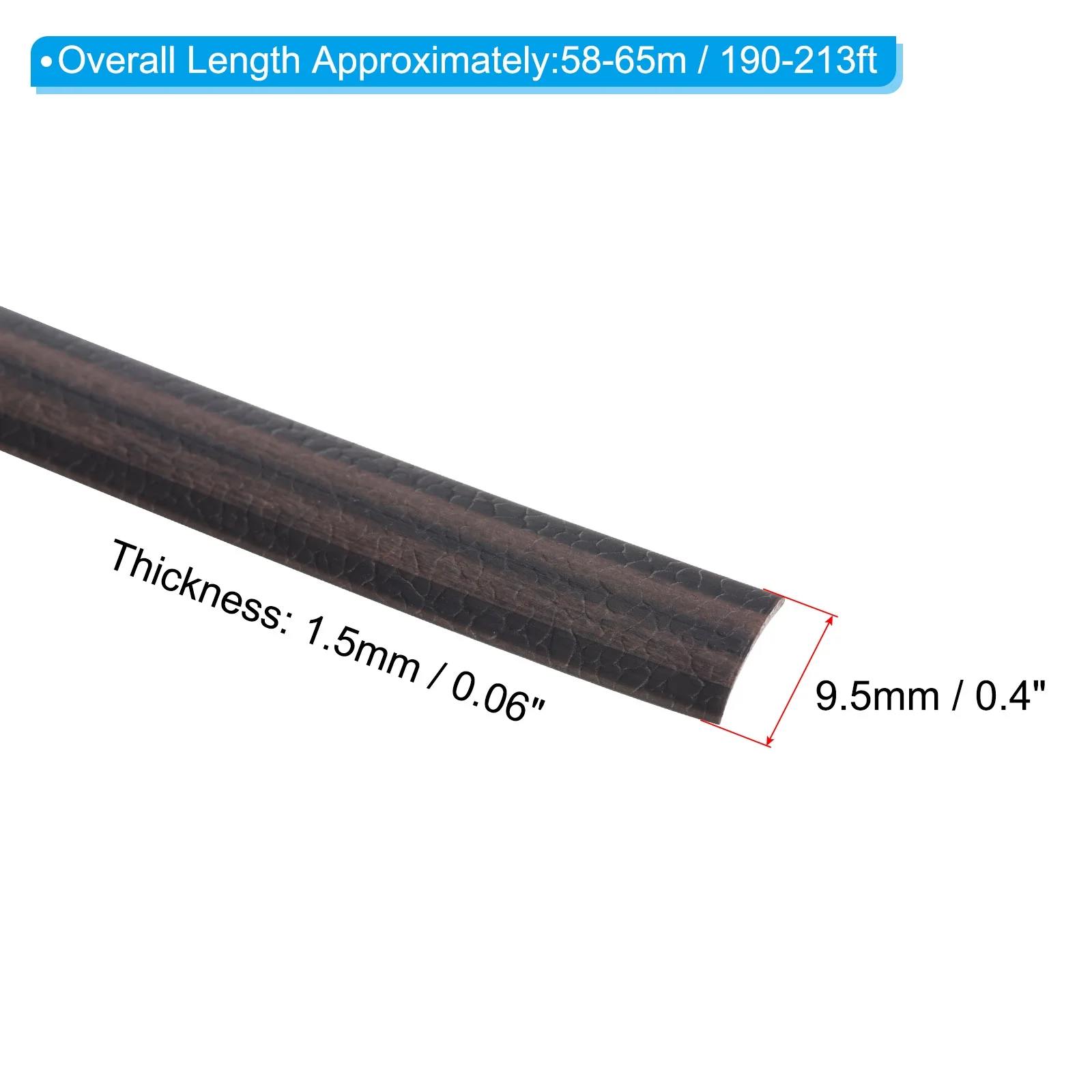 Uxcell Wicker Repair Kit, Synthetic Rattan Material Replacement DIY Set, Coffee