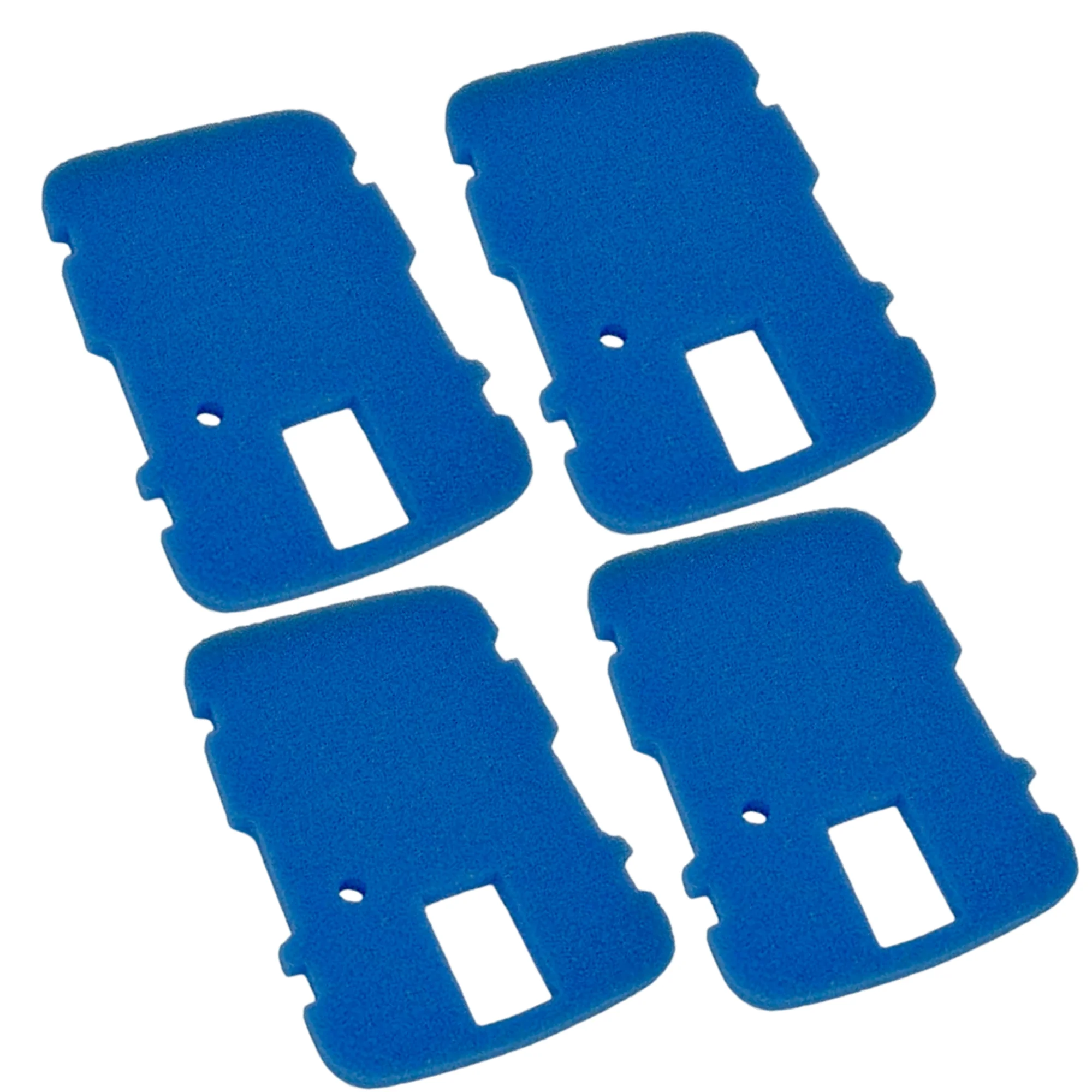 Qzbhct Blue Sponge Filter Replacement for All in One Pond Pump Filter CUF-5011 CUF-6011 CUP-6011 Filter Pad, 4 Pack