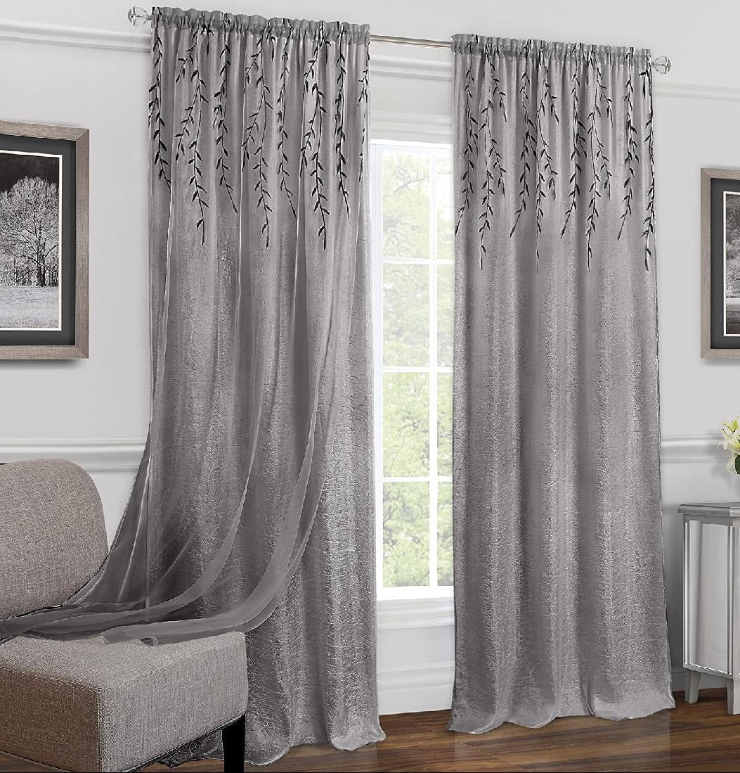 Collection Willow Rod Pocket Window Curtain Panel