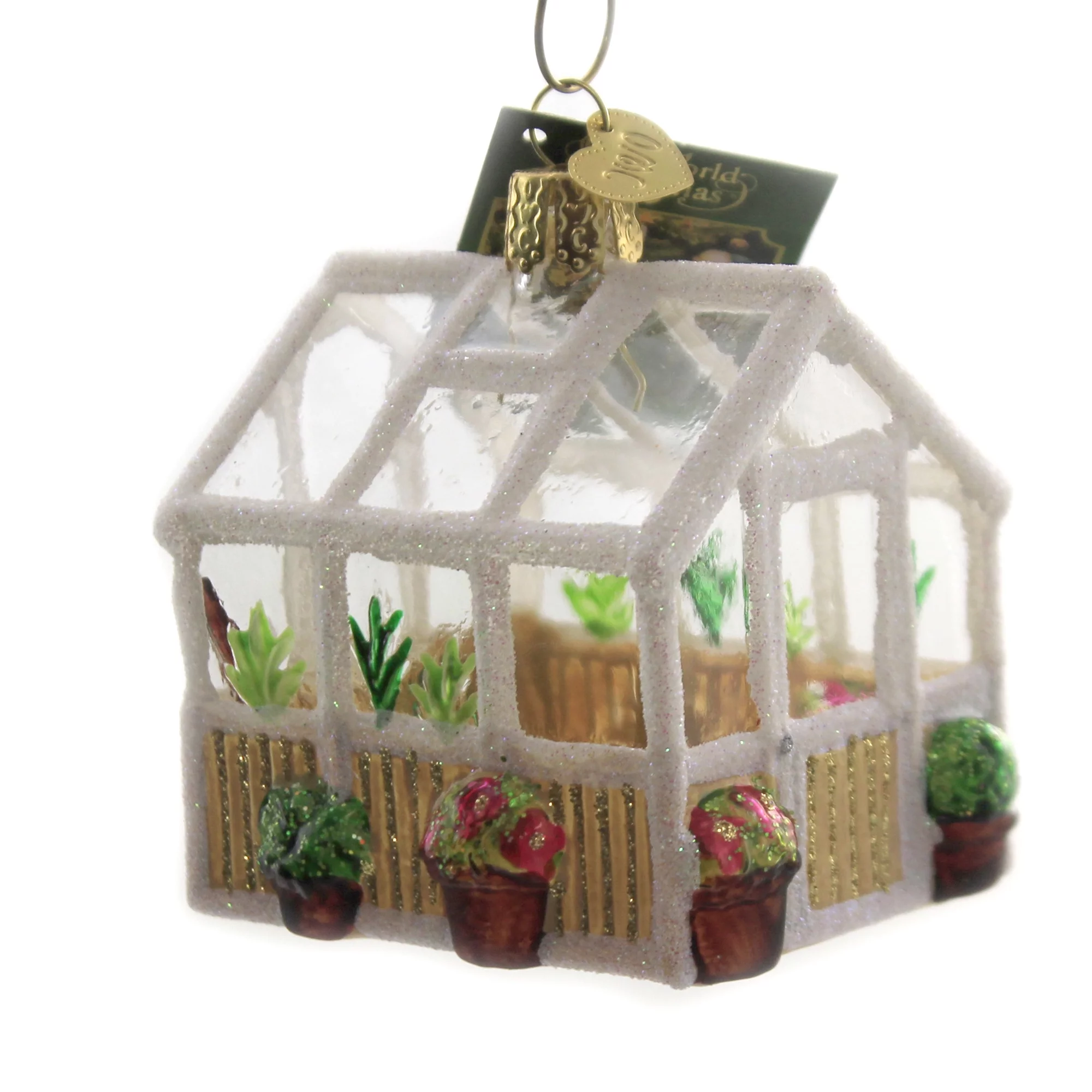 Greenhouse Hothouse for Growing Flowers Christmas Holiday Ornament