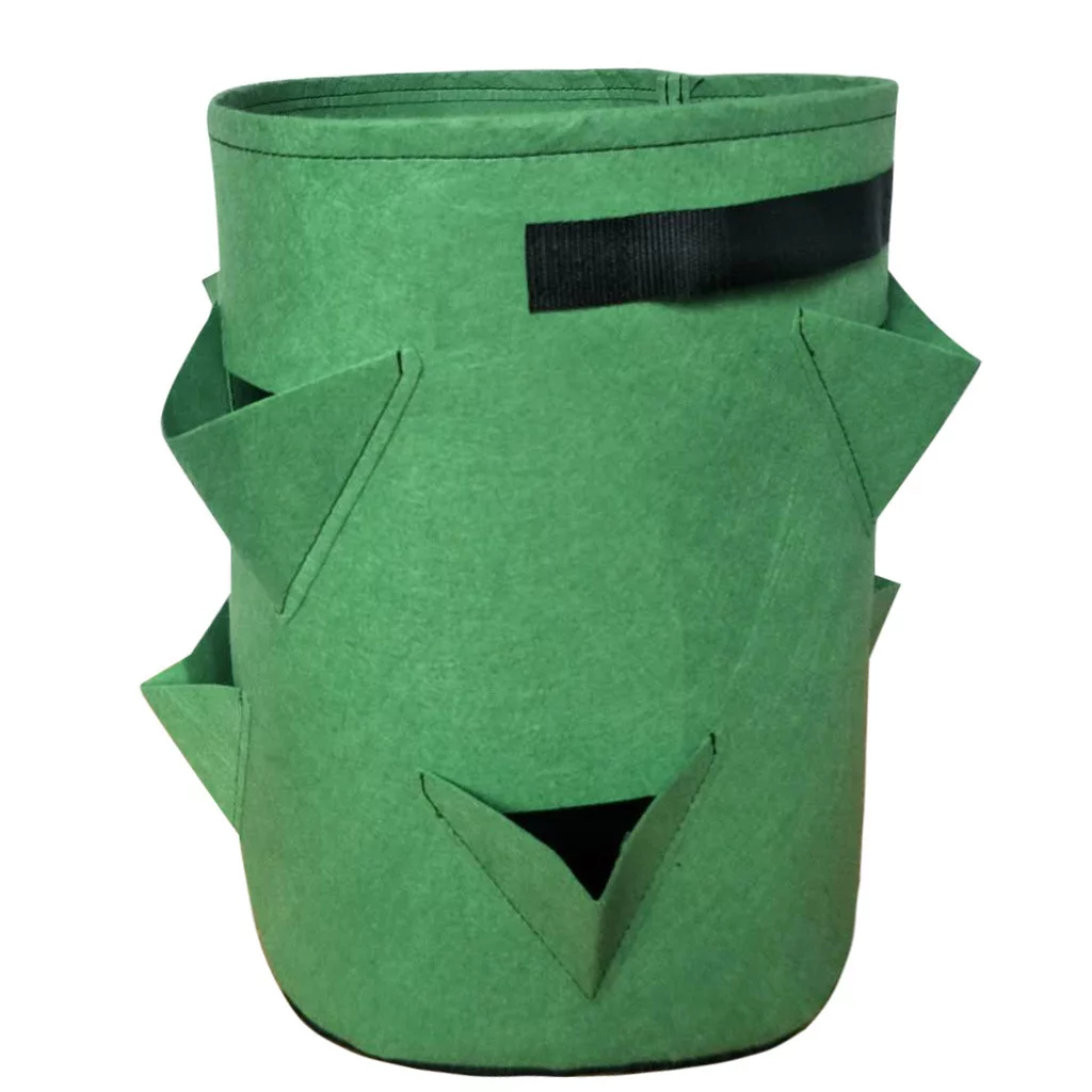 Exywaves Patio Lawn Garden Farmhouse Decor Strawberry Planting FeltCloth Planting Container Bag Thicken Pot