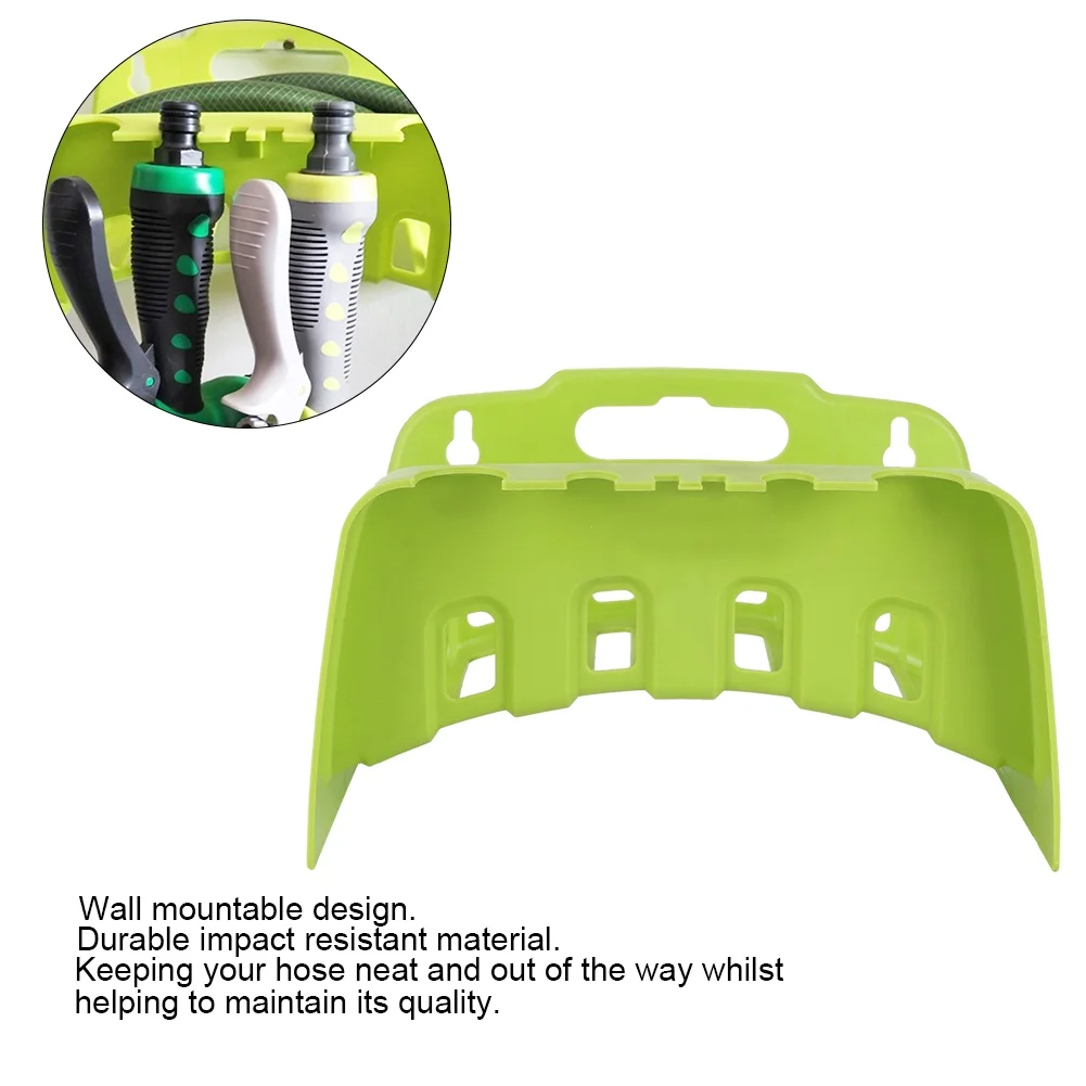 Plastic Water Pipe Rack, Wall Mounted Garden Hose Holder Reel Cart Hose Wall-Mounted Storage Bracket Tools for Garden
