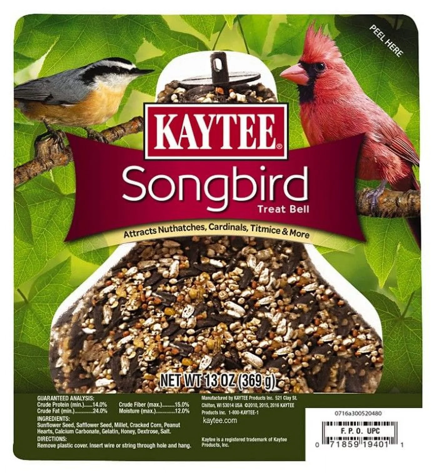 Kaytee Songbird Treat Bell [Bird, Wildbird Foods] 13 oz