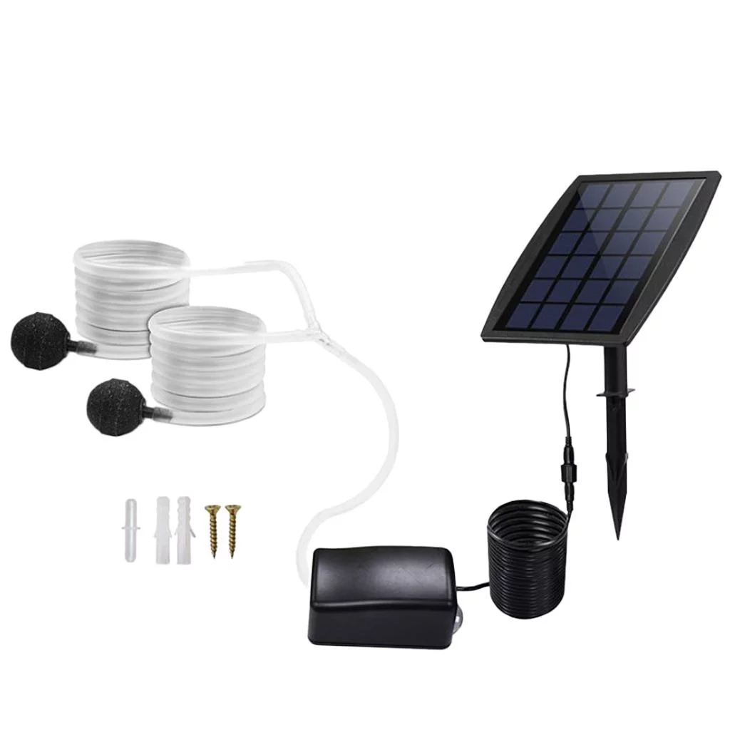 Solar powered of air Pump Airing Panel for Fish Pond, Aquaculture, Hydroponics, Bubbleponics