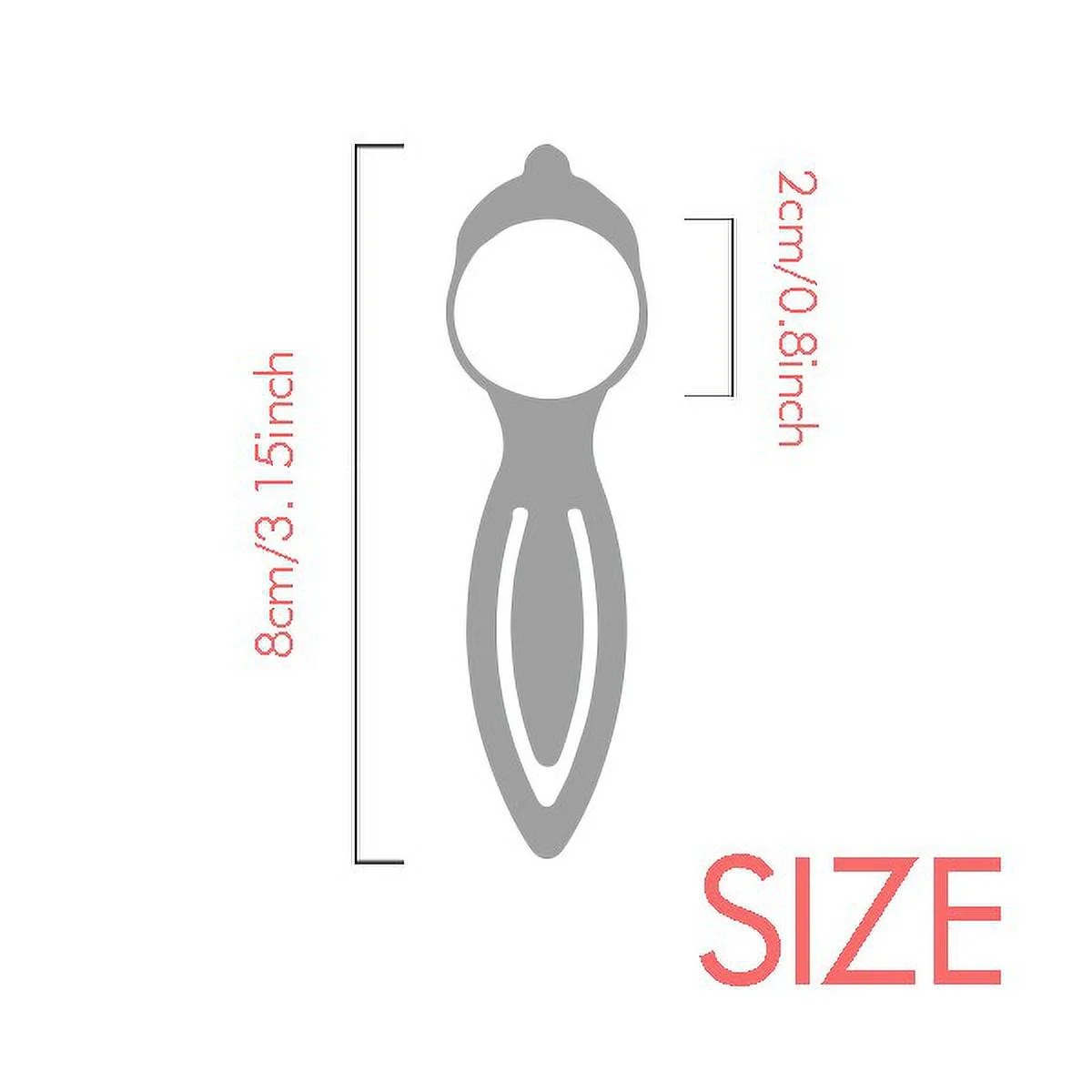 Saplings Surprised Small TV Face Original Bookmark Retro Office Label Page Marker