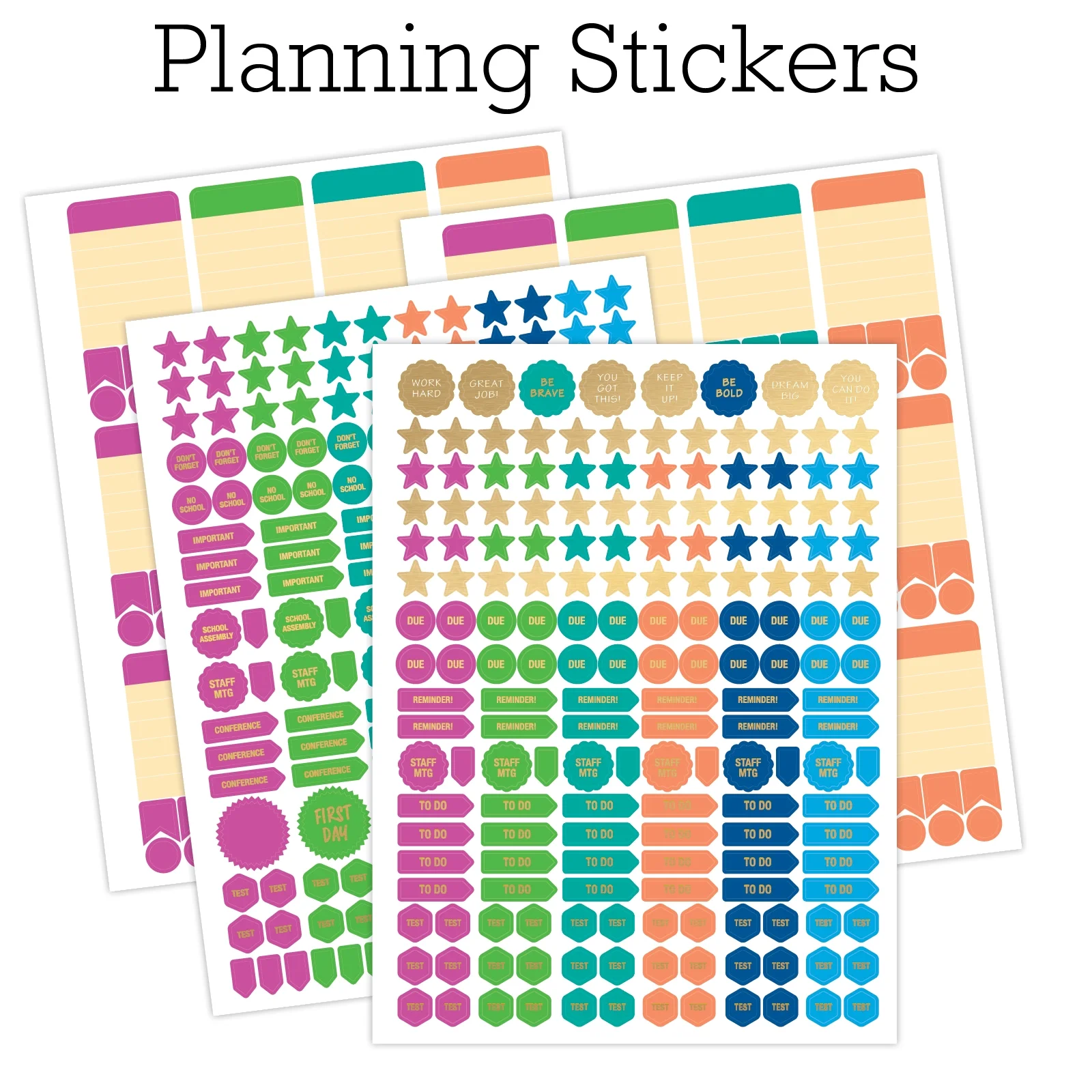 Aug 2024-Jul 2025 Deluxe Teacher Lesson Planner Notebook 8.5x11 Daily Weekly Monthly Organizers with 7 Periods, Pocket Folder, Dated Calendar, Page Tabs, Bookmark & Planning Stickers, Golden Desert