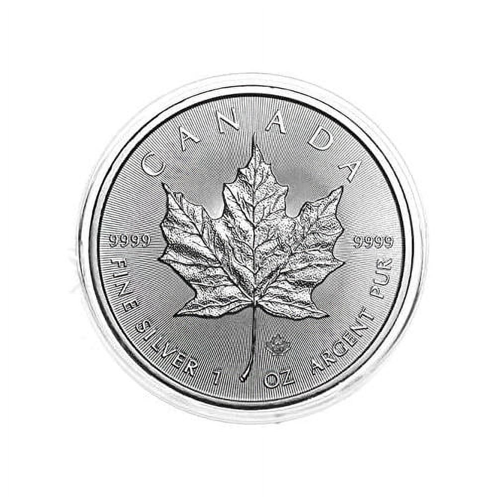 1oz silver maple leaf direct fit coin capsule holders, 10 pack by