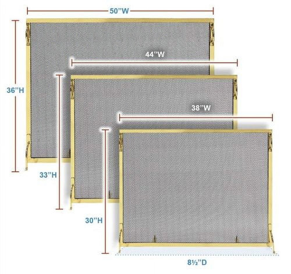 Achla  30 x 38 in. Montreal Screen, Polished Nickel