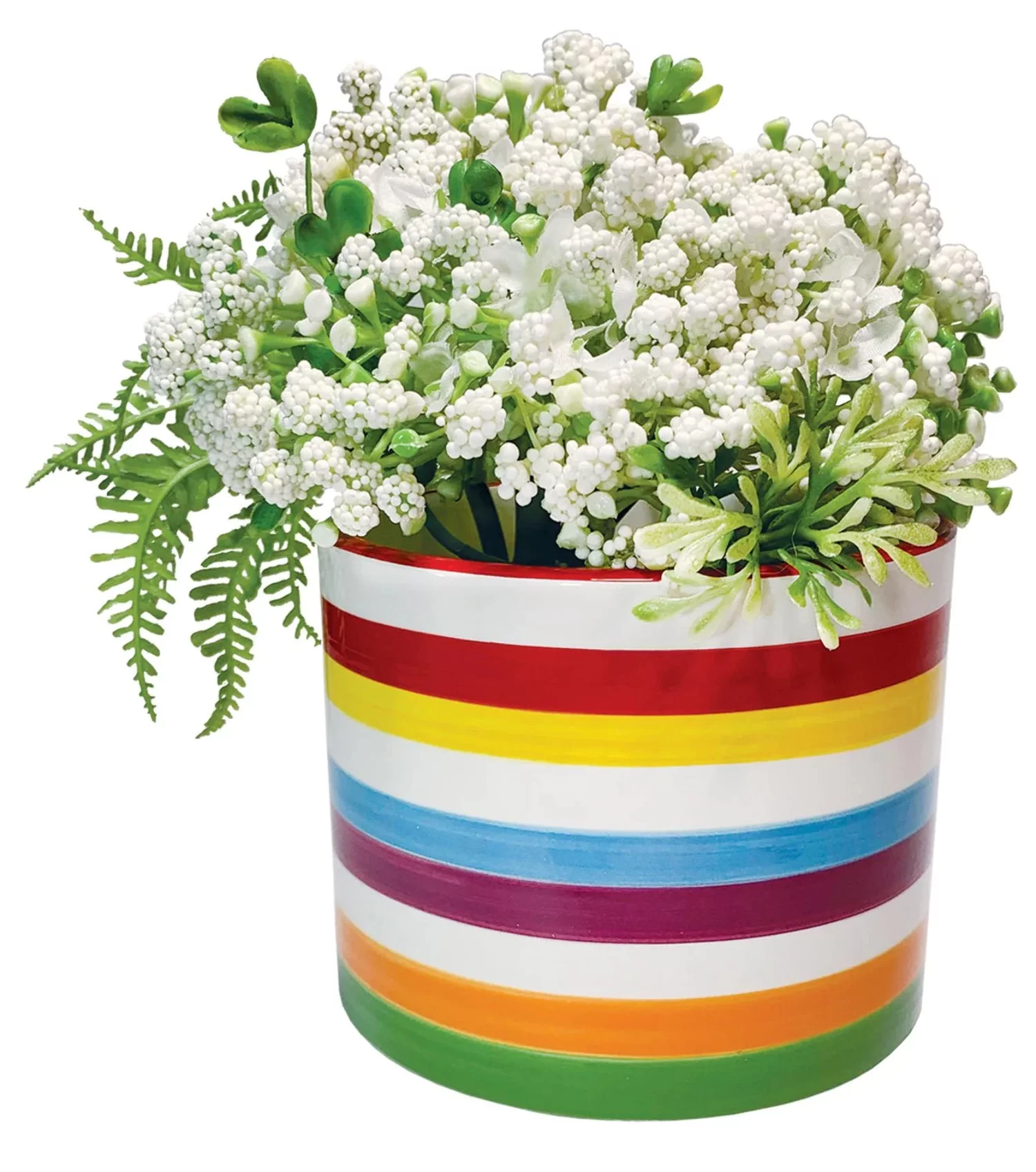 Streamline Imagined Retro Rainbow Planter