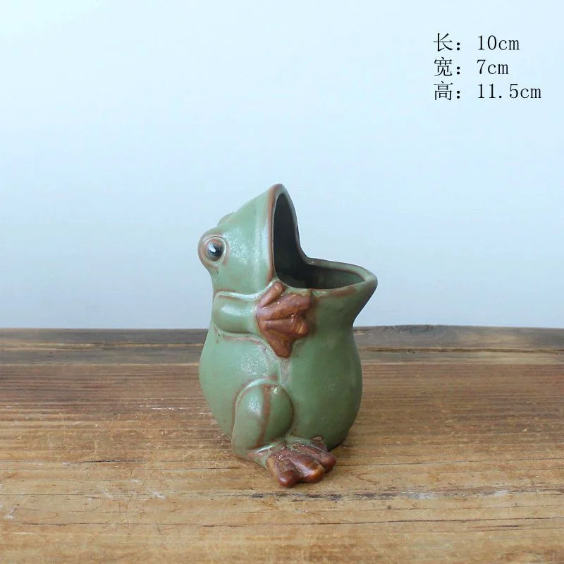 Ceramic Frog Succulent Flower Pot