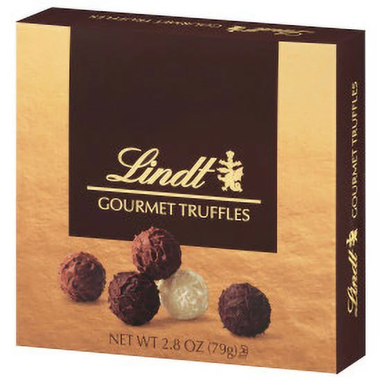 Lindt Gourmet Chocolate Truffles Gift Box, 2.8 oz.