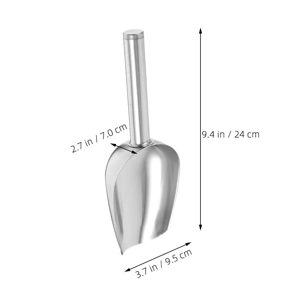 Yueyihe Metal Scoop Stainless Steel Scoop Food Candies Scoop Kitchen Ice Shovel Grain Shovel