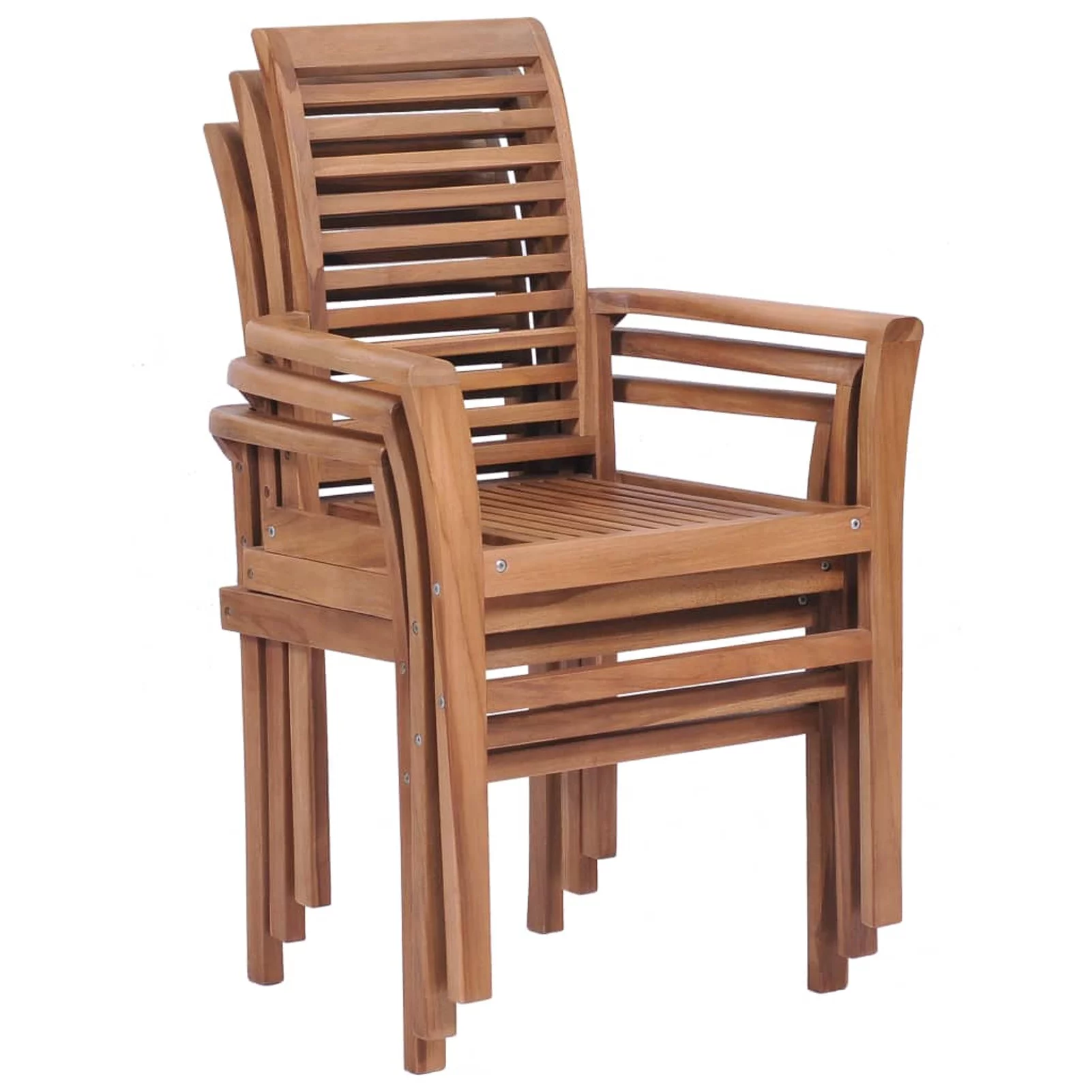 ametoys Stacking Dining Chairs 4 pcs Solid Teak