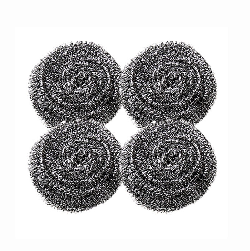 Gaiseeis 4PCS Stainless Steel Wire Ball kitchen Brush Dish Cleaning Tools Gray