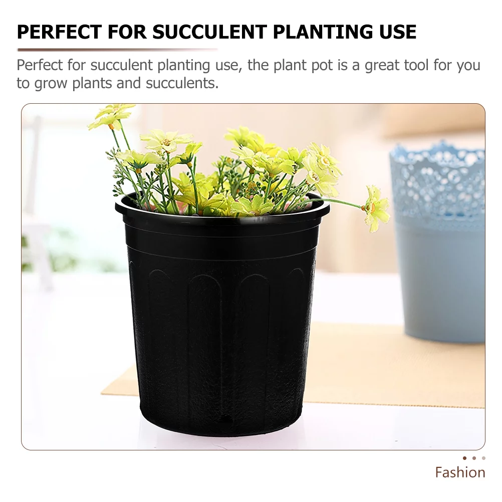 25pcs Plastic Pots with Drainage Hole for Succulents Transplanting