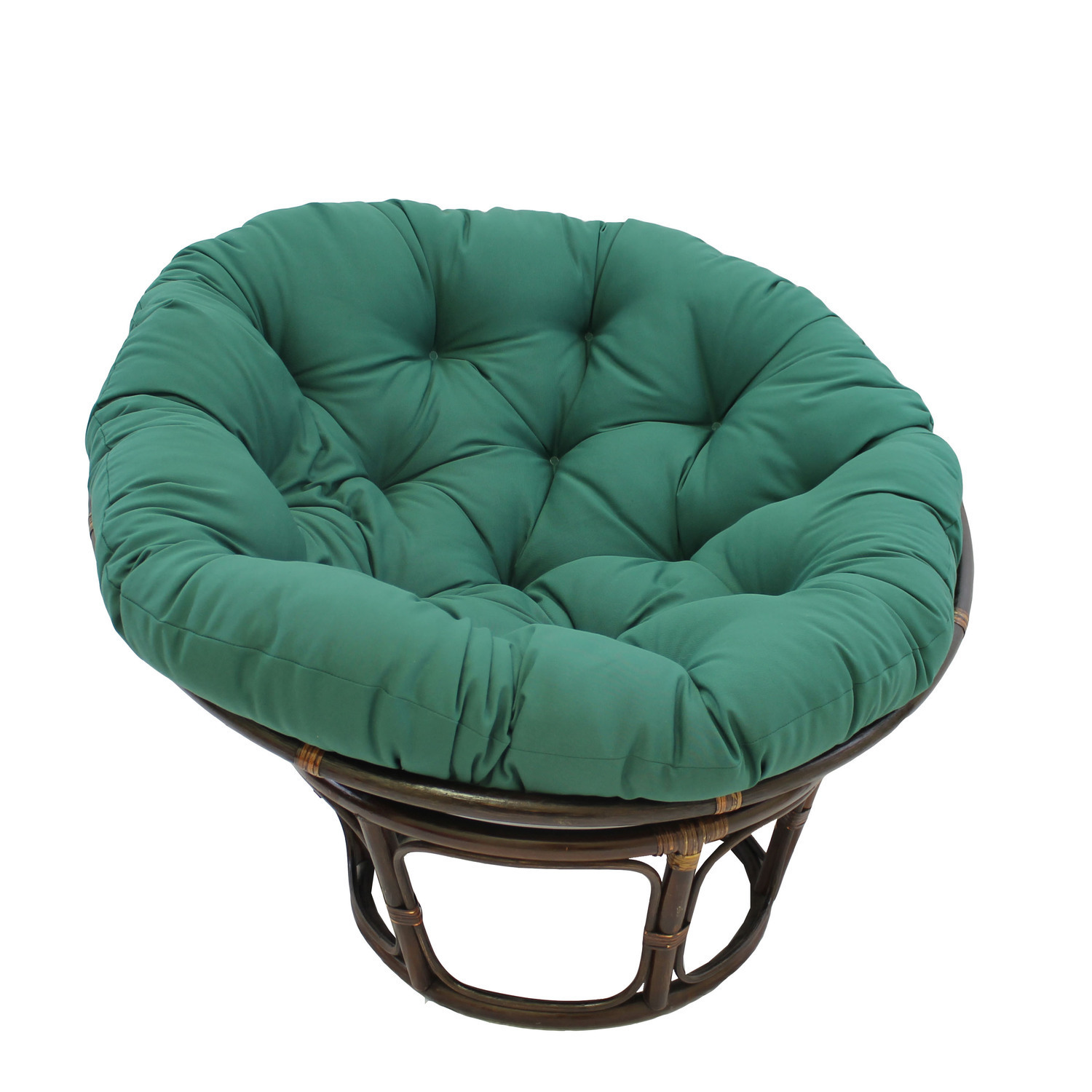 Maykoosh Modern Muse 42-Inch rattan Papasan Chair With Solid Twill Cushion, Toffee