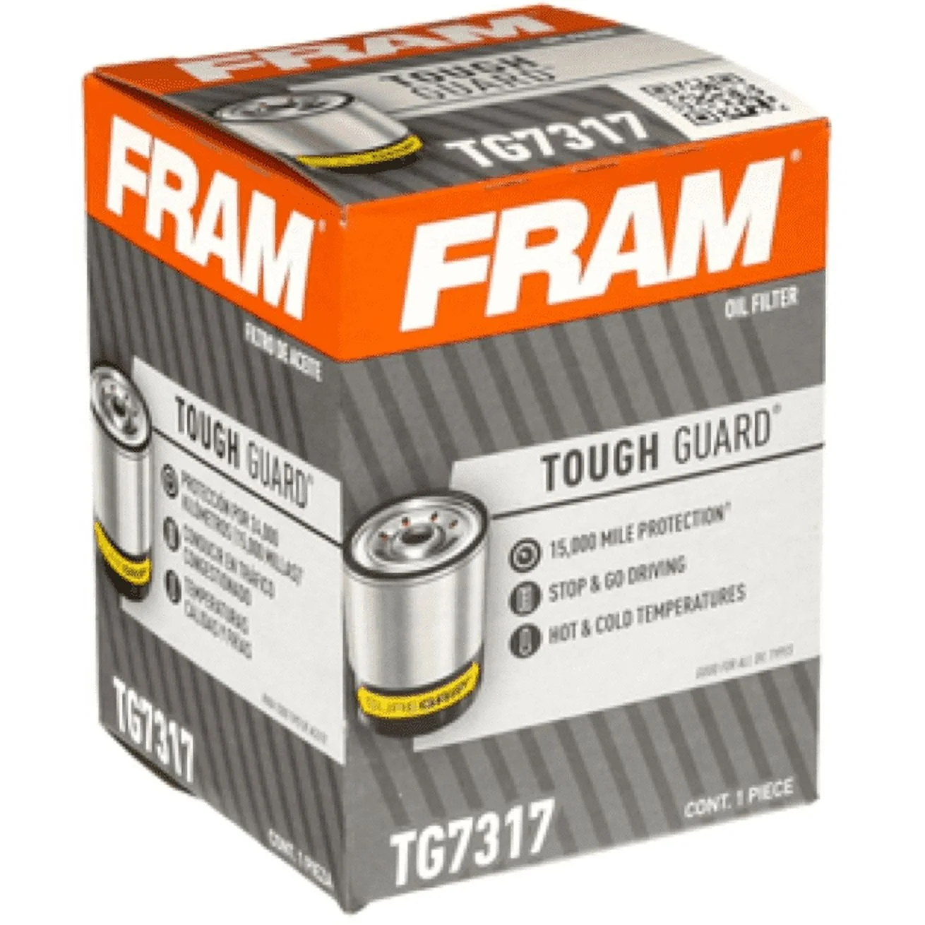 FRAM Tough Guard 15,000 Mile Oil Filter, TG7317 for Select Acura, Eagle, Honda, Infiniti, Mazda, Mitsubishi, Nissan and Subaru Vehicles Fits select: 2002-2023 HONDA CR-V, 2001-2023 HONDA CIVIC