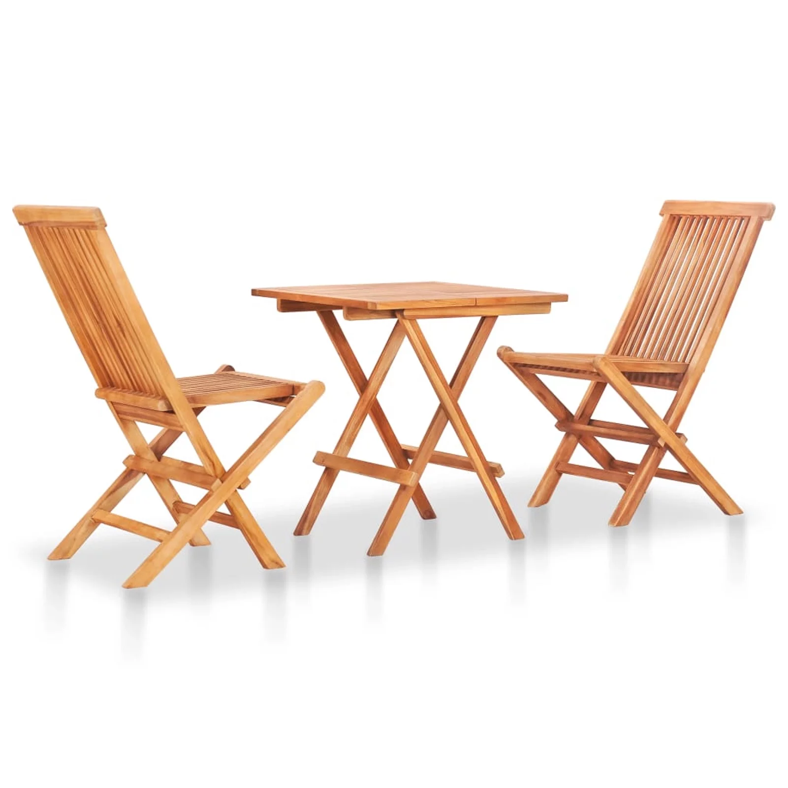 ametoys 3 Piece Bistro Set with Cushions Solid Teak Wood