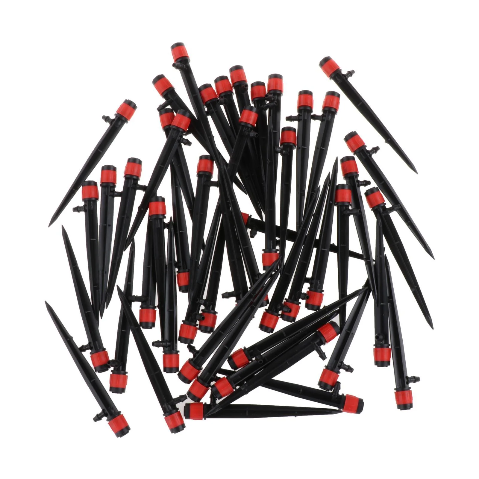 50 Degree Irrigation dripper Irrigation System Round Watering Sprinkler 4/7mm Tube PE Pipe Drip Emitters for Flower Beds Garden Red