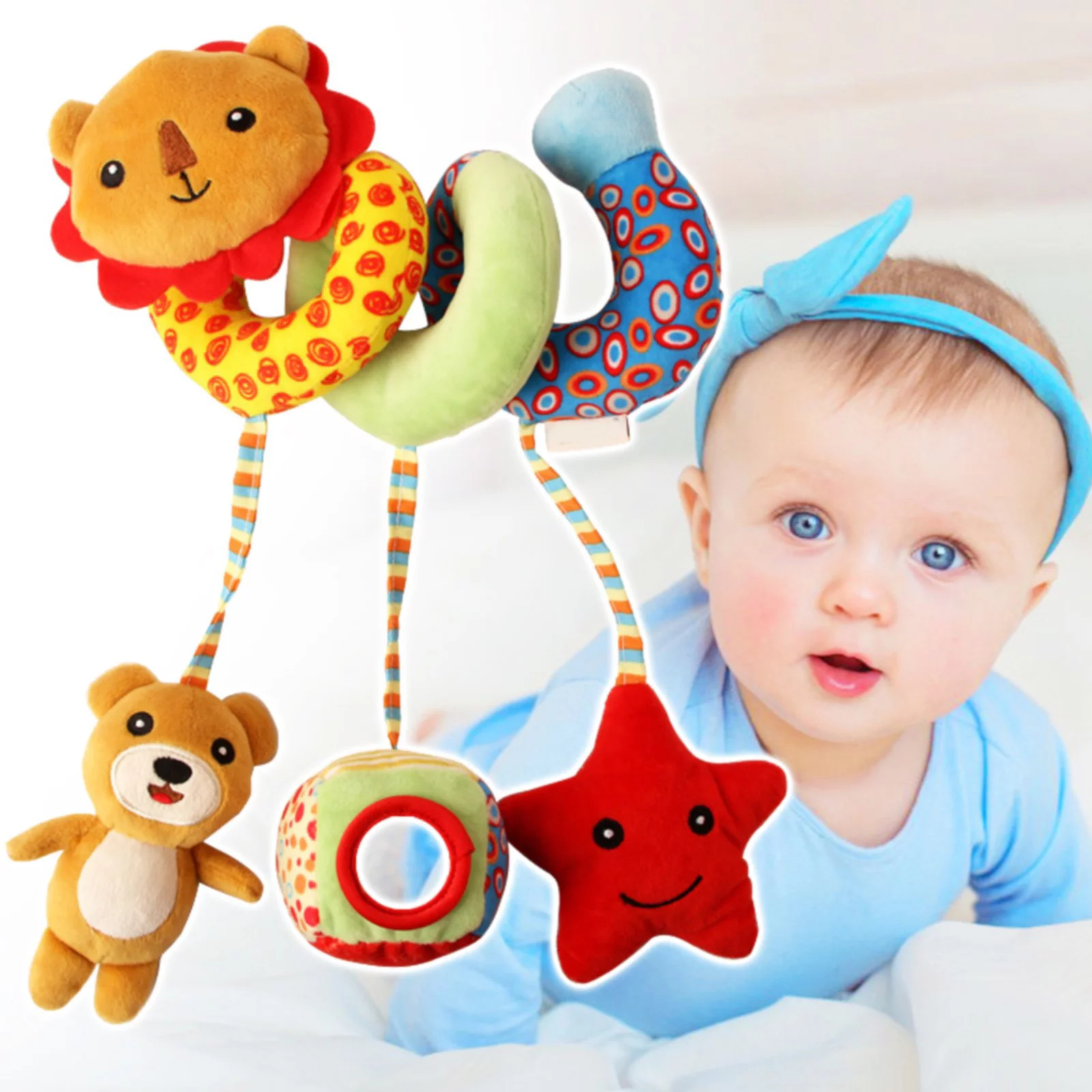 HALJEN Toys for Girls Age 6-8 Kid Activity Spiral Hanging Blgh Animal Toy Hanging Child Toy Winding Blgh Comfort Toy