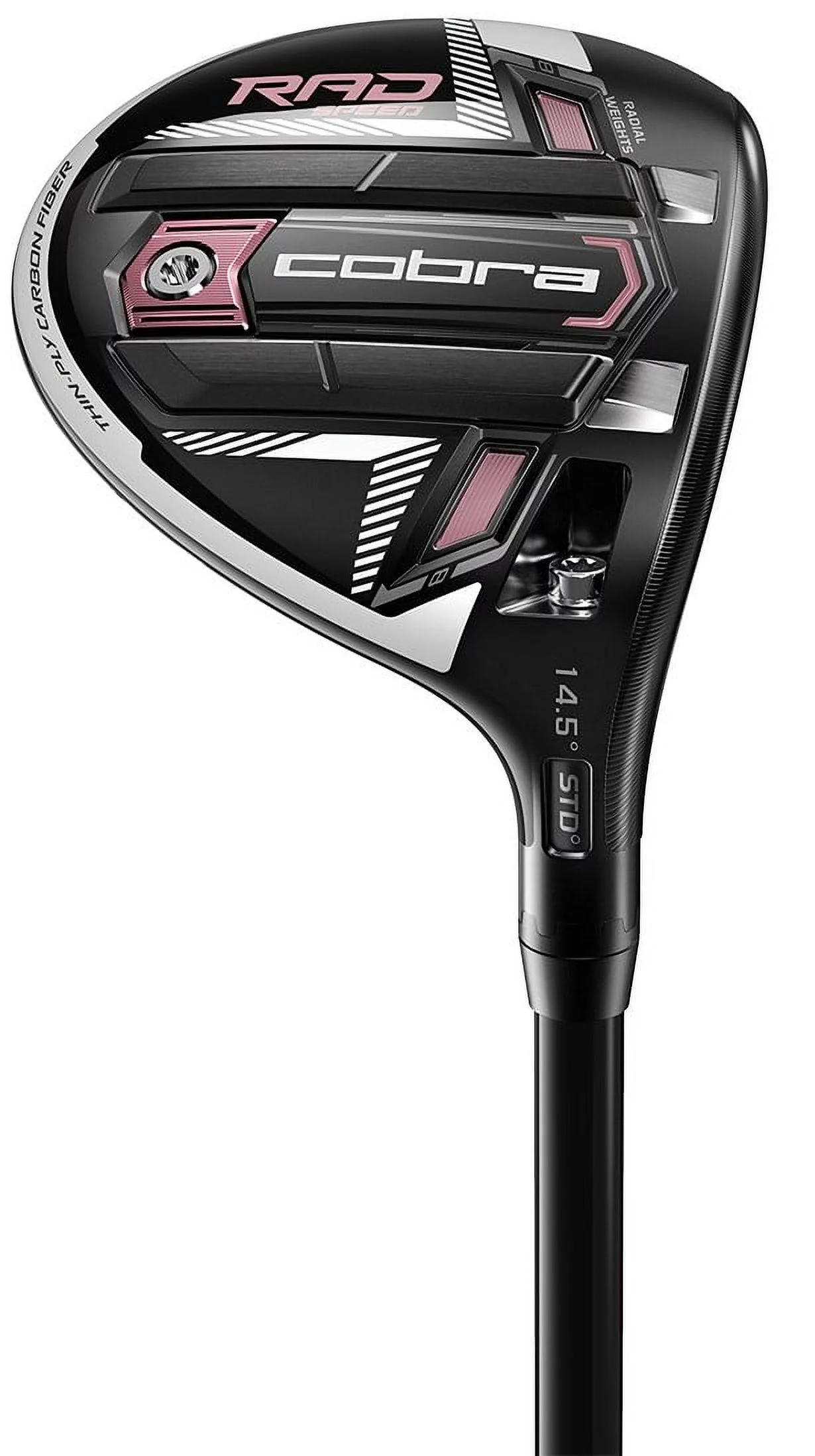 Left Handed Women Cobra RADSpeed Black/Pink 22.5* 5 Wood Ladies Graphite New
