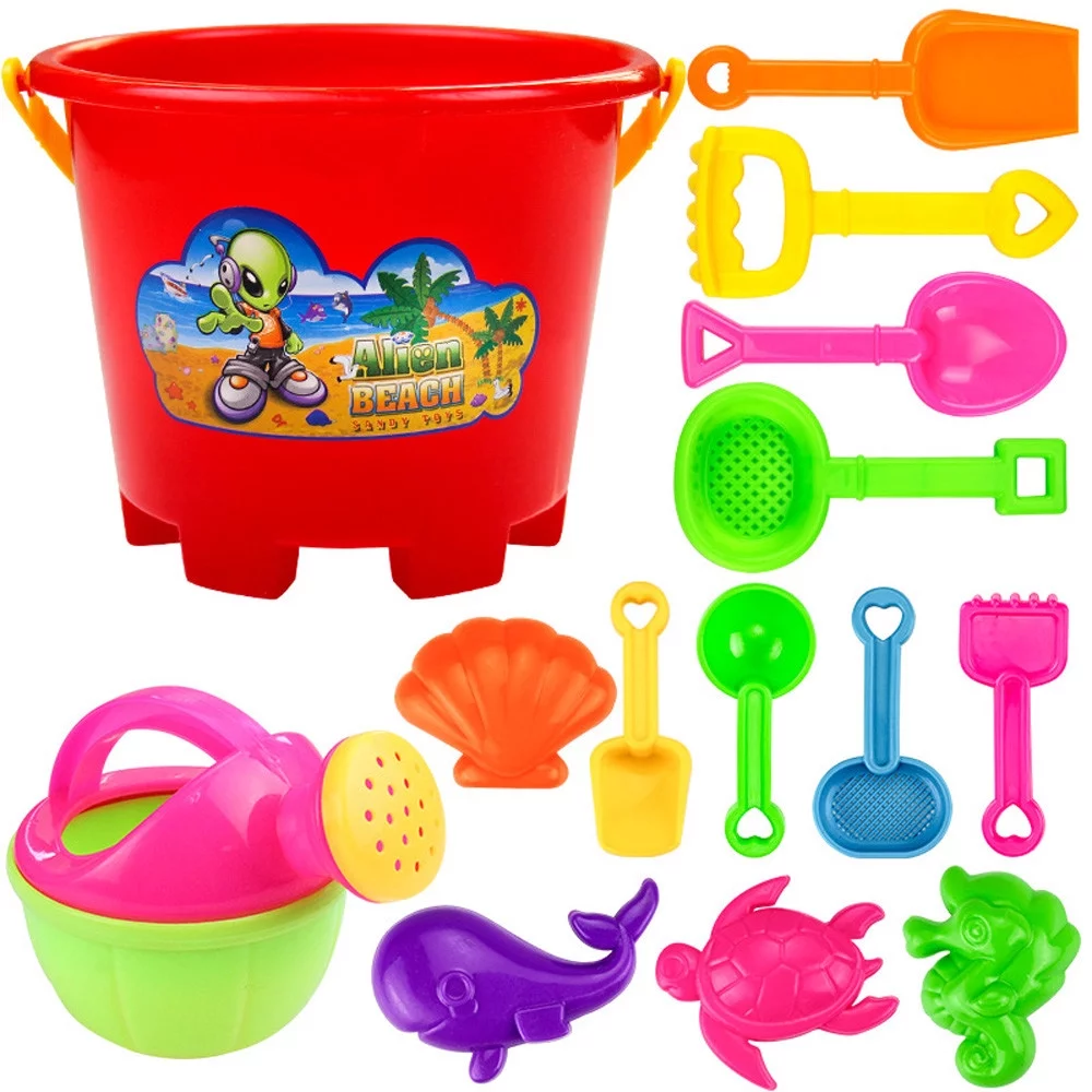 14pcs Beach Tools Set Sand Playing Toys Kids Fun Water Beach Seaside Tools Gifts