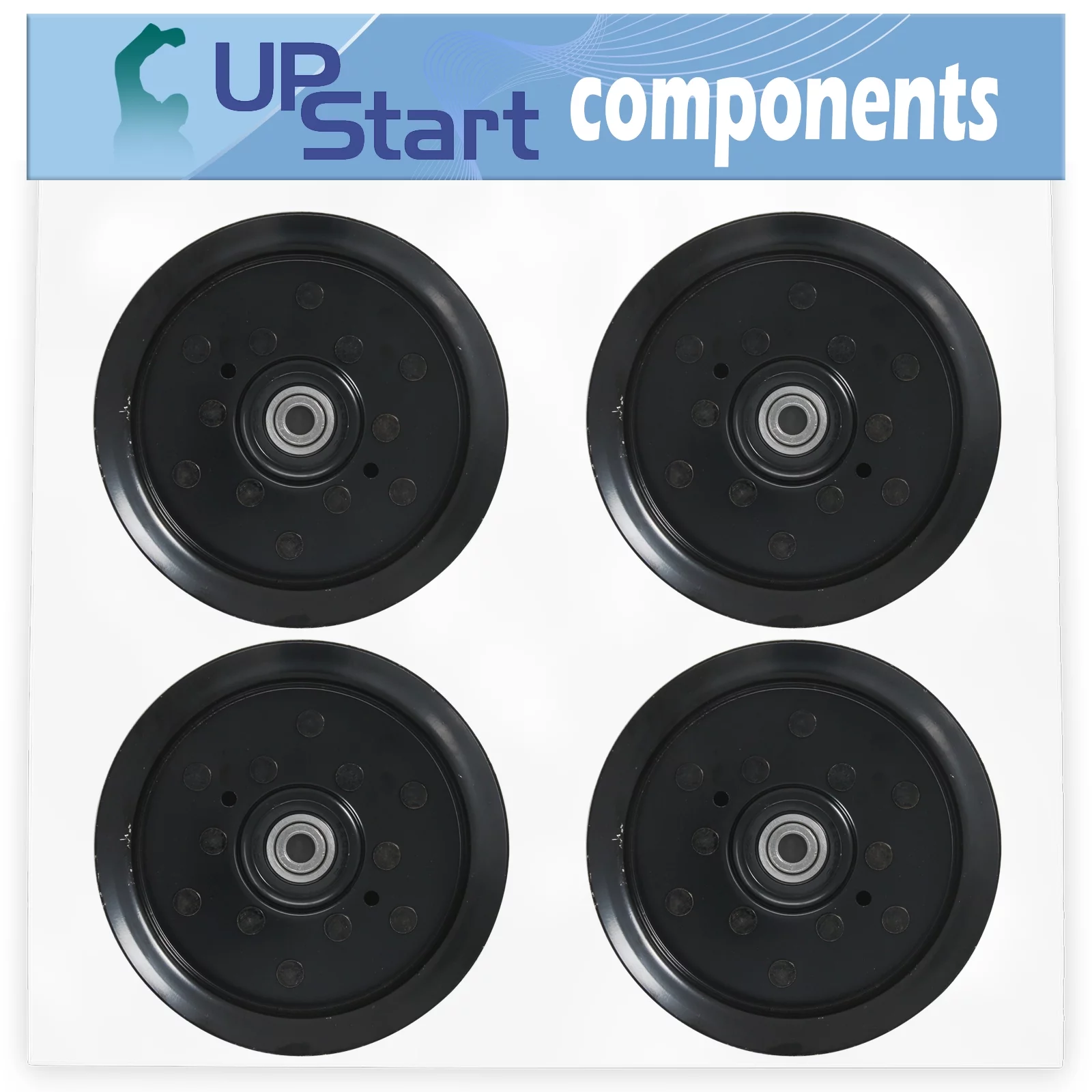 4-Pack 532196106 Idler Pulley Replacement for Craftsman 917250220 Tractor - Compatible with 196106 197379 Pulley