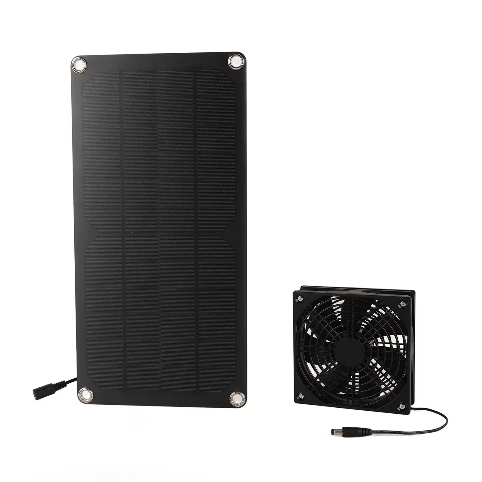 Solar Panel Fan Kit, 20W Portable Mini Solar Powered Panel Fan for Greenhouse Chicken Coop Pet House Window Exhaust