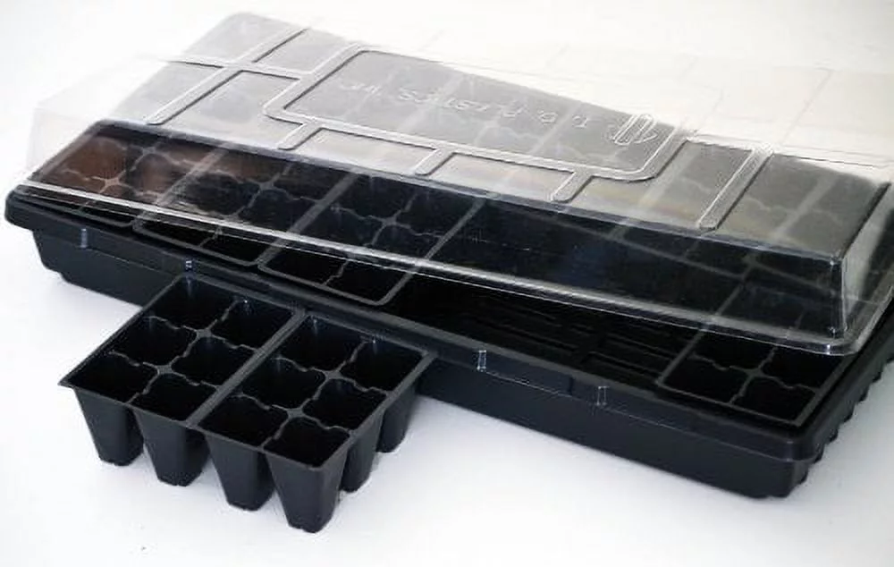Seed Starter Germination Station Complete Kit w/ Dome, 72 Cell Tray and Growing Tray